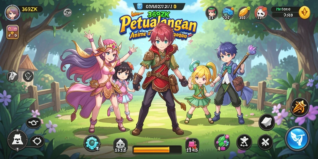 Screenshot utama 369ZK menampilkan karakter Anime yang beraksi dalam pertempuran.