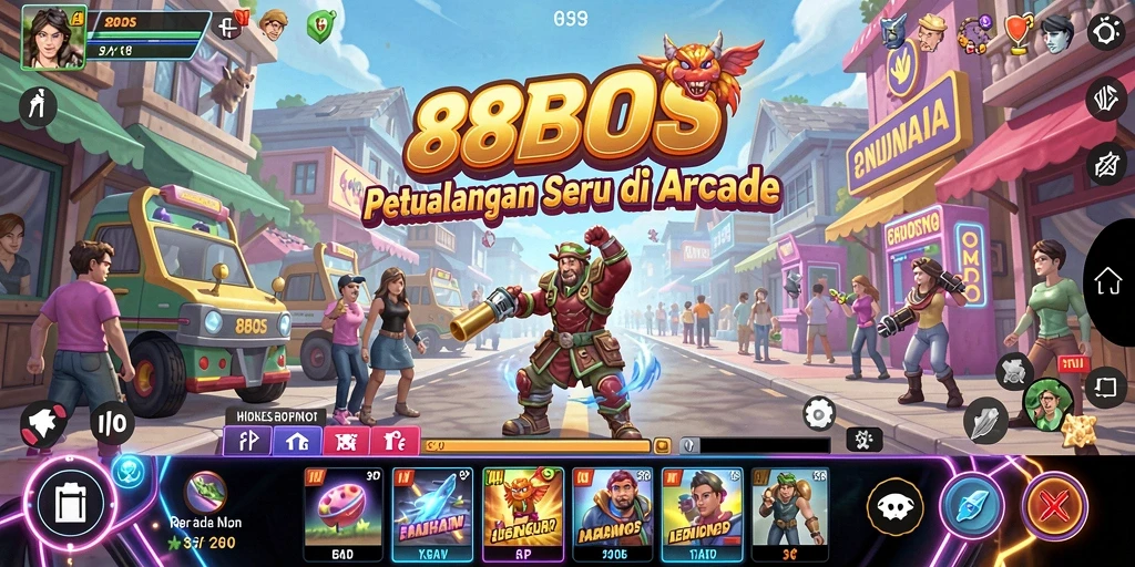 Screenshot utama 88BOS menunjukkan gameplay seru dan tantangan menarik.