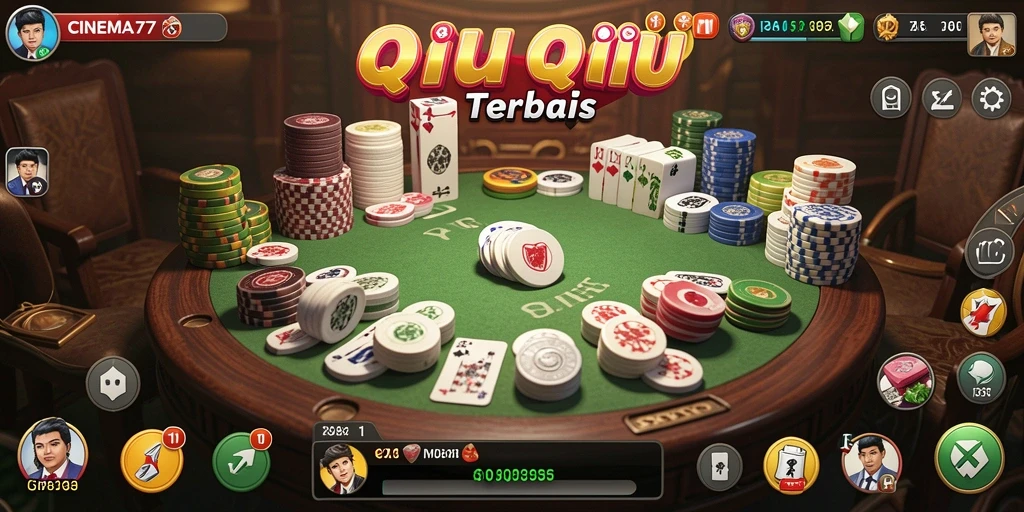 Gameplay seru CINEMA77 dalam momen permainan QiuQiu.