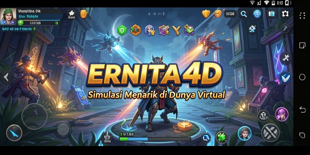 Tampilan gameplay menarik dari ERNITA4D dengan elemen interaktif.