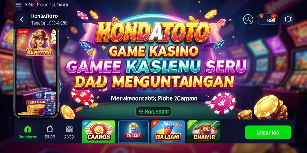 Gameplay seru di HONDATOTO yang menampilkan permainan Kasino yang menarik.