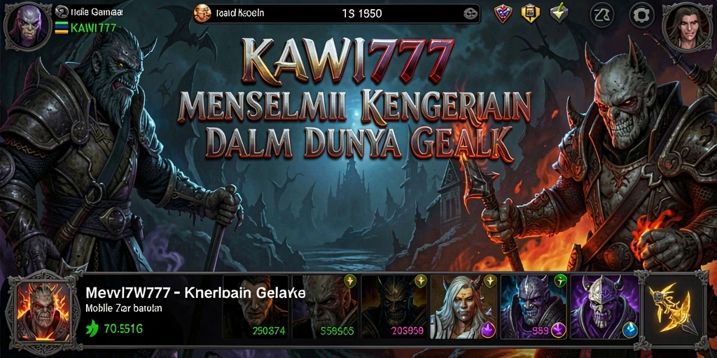 Gameplay seram yang menakutkan dalam KAWI777 dengan atmosfer mencekam.