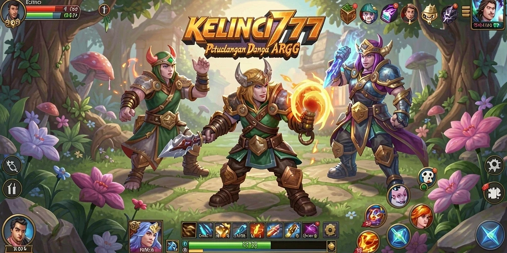 Screenshot gameplay KELINCI777 yang menampilkan pertarungan seru.
