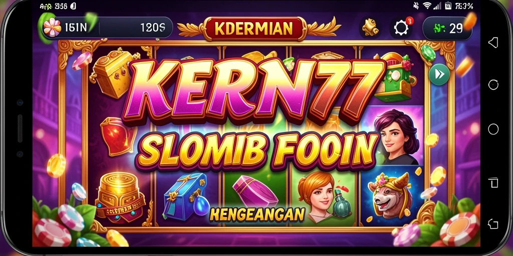 Tampilan gameplay KEREN77 yang penuh warna dan dinamis