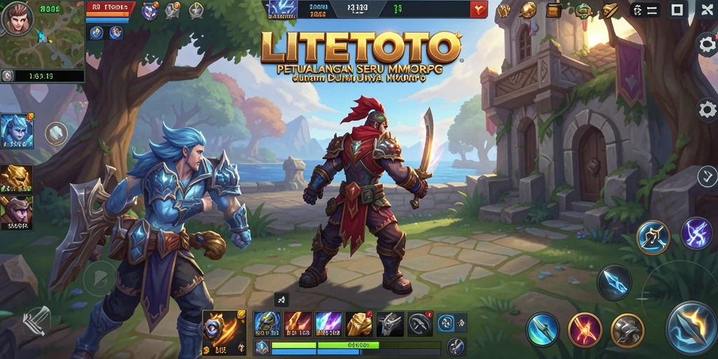 Tampilan gameplay LITETOTO yang mendebarkan dalam petualangan MMORPG.