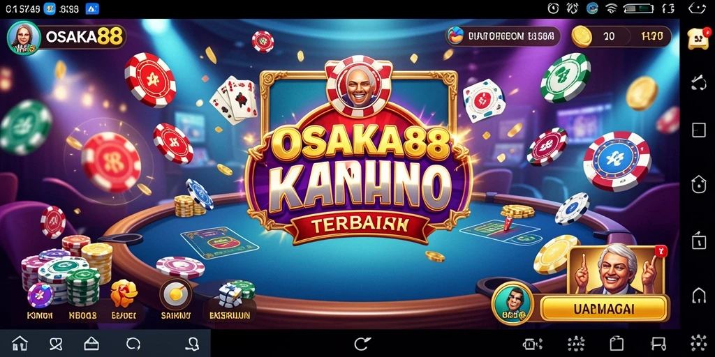 Screenshot gameplay menarik OSAKA88 dengan suasana kasino.