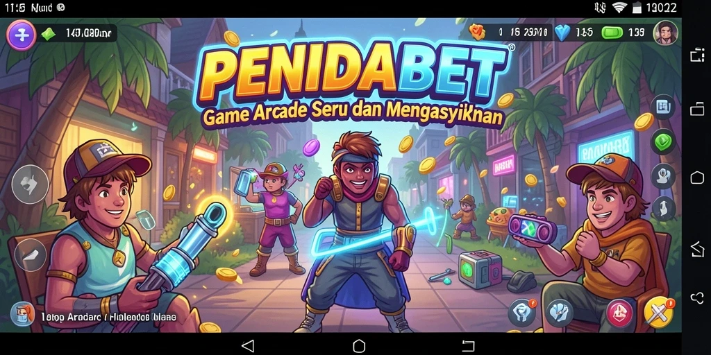 Tangkapan layar gameplay PENIDABET menampilkan aksi seru dalam permainan Arcade.