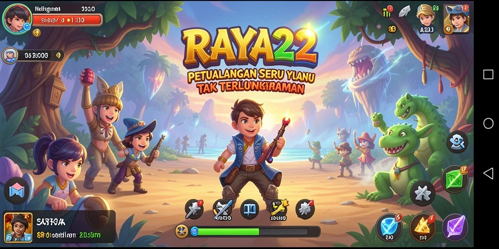 Tampilan menarik dari gameplay RAYA22 yang penuh petualangan.
