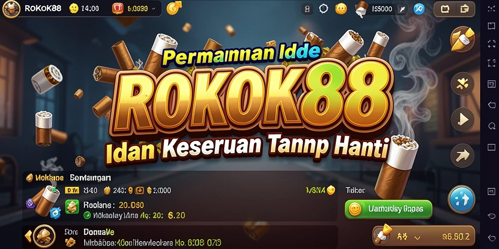 Tampilan gameplay ROKOK88 yang menarik dan menyenangkan.