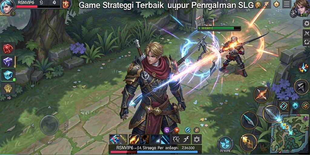 Tampilan gameplay RSNVIP6 yang menampilkan pertempuran strategi intens.