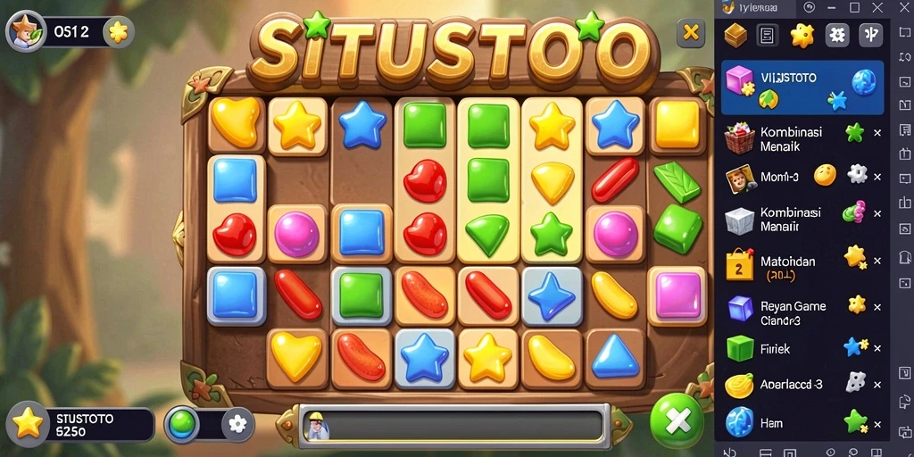Gameplay seru dan adiktif dari SITUSTOTO dalam Match-3.