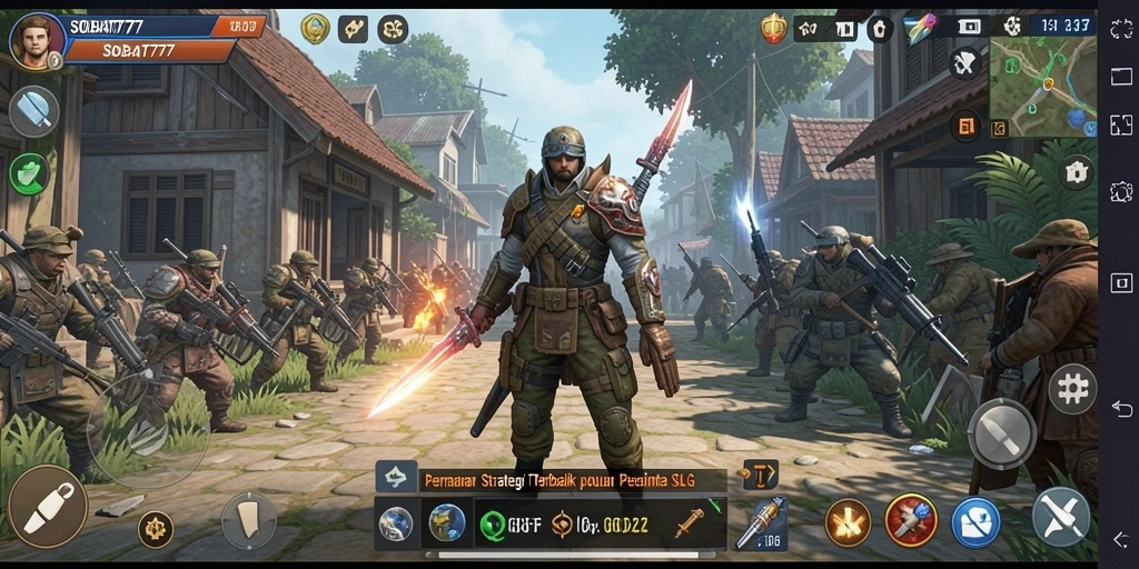 Tampilan gameplay seru dari SOBAT777 yang penuh strategi.
